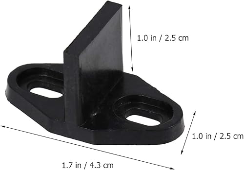 Miniatura 3 de DOITOOL Guía de piso para puerta corrediza de granero, kit de herrajes para puerta corrediza de granero, guía de puerta inferior ajustable para