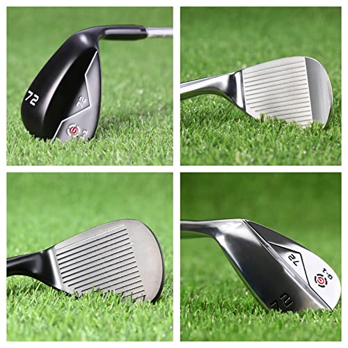 72 Degree Wedge Golf Club Sand Shot Precyzyjna kontrola CNC Frezowane rowki Wysoka premiera Spin Wał ze stali nierdzewnej Prawa ręka Amatorski gracz Dokładność Konsekwentne zarządzanie odległością Cza