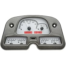 Dakota Digital VHX-62T-FJ-S-R Compatible with 1962-84 Toyota FJ40 Land Cruiser Analog Dash Gauge System Silver Alloy Red Backlighting