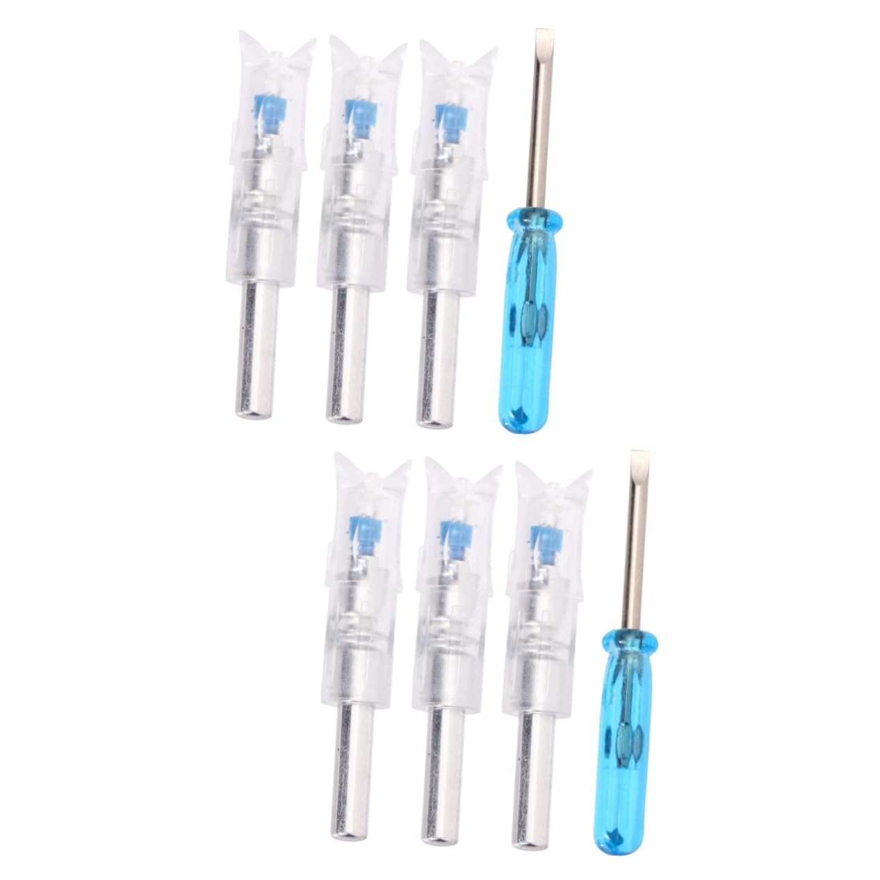 YARNOW 3 Sets LED Lighted Arrow with Switch for Bow Hunting Automatic Illuminate Tail for Arrows High Visibility Long Battery Life for Day Night Tracking