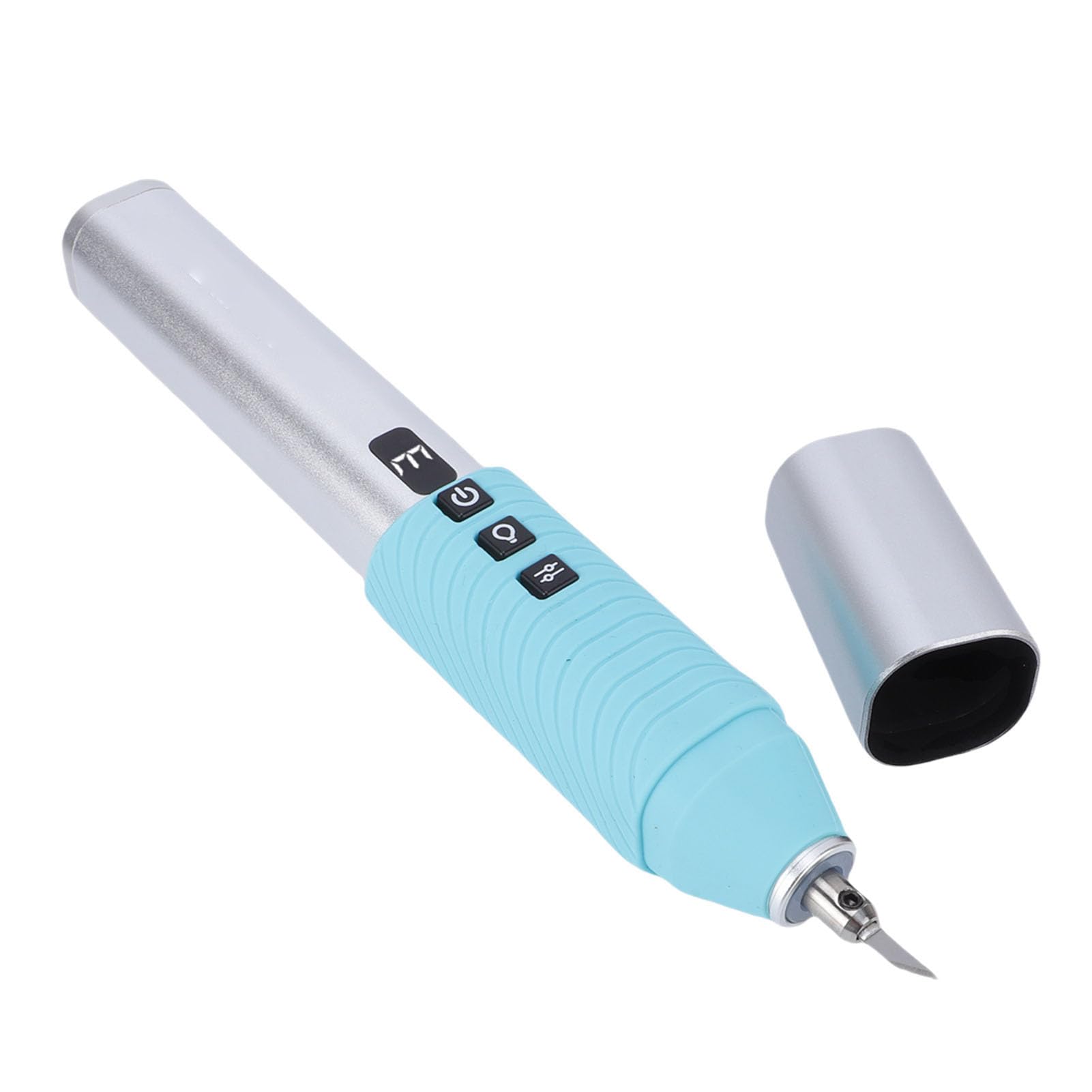 FTVOGUE Taglierina Ad Ultrasuoni Compatta Utensile da Taglio 40KHz per Appassionati di Fai da Te, Batteria da 3200 MAh, Luce LED per Stampa 3D Taglio di Modelli Artistici