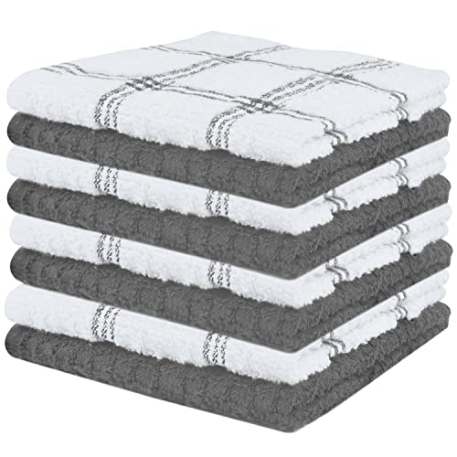 DAN-RIVER-Kitchen-Wash-Cloths-for-Dishes-Pack-of-8-12x12-Inches-Super-Soft-Highly-Absorbent-Quick-Dry-Smell-Free-Rags-Kitchen-Towels-and-Dishcloths-Sets-for-Cleaning-Grey DAN RIVER Kitchen Wash Cloths for Dishes Pack of 8 12×12 Inches Super Soft Highly Absorbent Quick Dry Smell Free Rags Kitchen Towels and Dishcloths Sets for Cleaning Grey