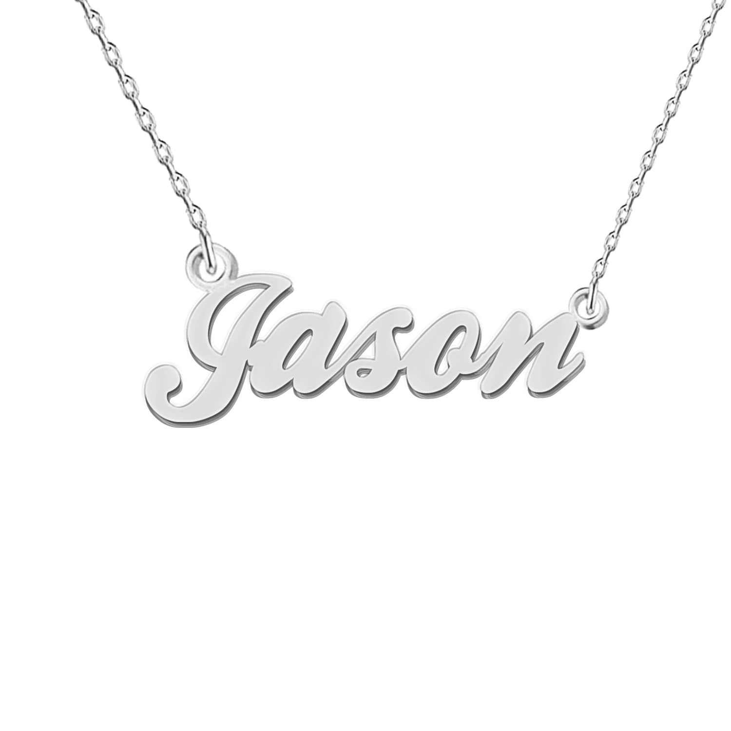 GR35Z9 Custon Name Necklace Stainless Steel Pendant Necklace Personalized Pendant Jewelry Gifts for Women