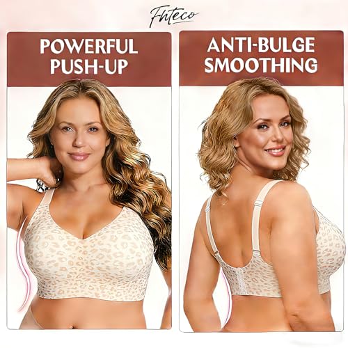 Image of Smoothing Bra Anti Sagging Wireless Push Up Bras for Women No Underwire Full Coverage Bra Comfy Bras for Women