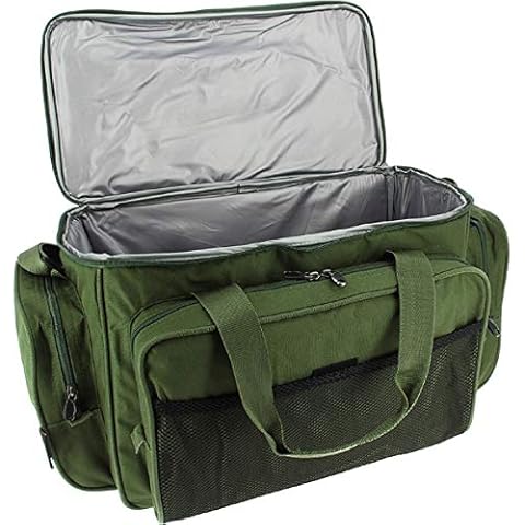 Karpfen Angel Zubehör Carry all Tasche Mit Isoliert Futter In Camo oder Grün - Olivgrün Cover
