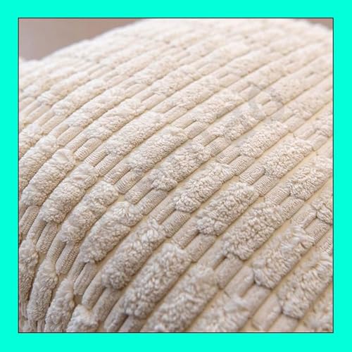 Housse de coussin lot de 2 en coton-polyester avec fermeture éclair