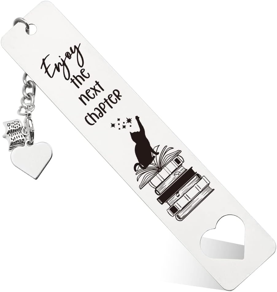 Inspirational Bookmark for Cat Lover, Readers, Book Lover,s