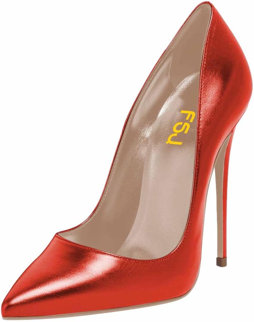 FSJ Women Sexy Leopard Printed Dress Shoes Pointy Toe High Heels Stilettos Pumps Party Formal Shoes Size 4-15 US