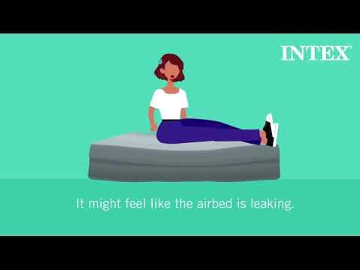 Intex Twin Pillow Rest Classic Airbed W/Fiber-TECH BIP, 99 x 191 x 25 cm