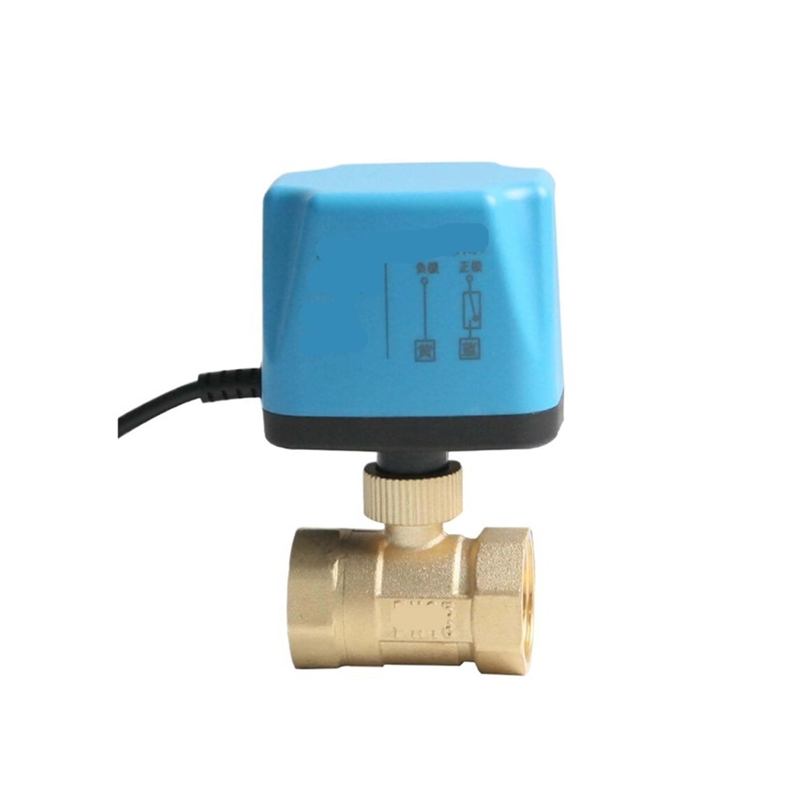Vanne à bille électrique en laiton pour stopper les fuites d'eau 12VDC 1-1/2"