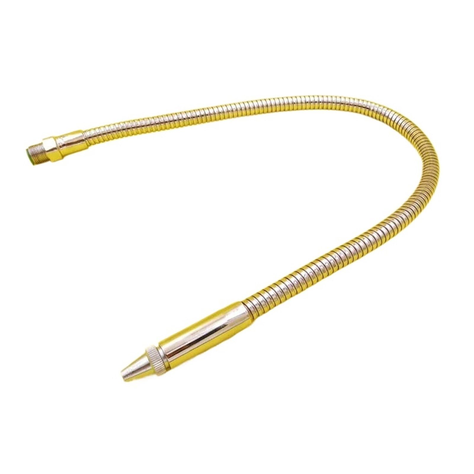 Gewinde Flexibler Wasser-Öl-Kühlrohrschlauch, 1 Stück 1/2 3/8 1/4 Zoll Metallkühlrohrrohr 300-700 mm mit Rundkopfdüse for CNC-Maschine/Fräsen/Latte(Inner Thread,3/8 600mm)
