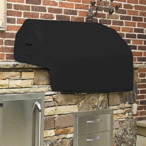 Covers & All Built-in Grill Cover for Outdoor Grill – Heavy Duty 12 oz Waterproof Built-in BBQ Grill Cover, PVC-Coated Polyester with Elastic Hem for Snug Fit (44 x 27 x 26 inches, Black) by Covers & All - Image 7