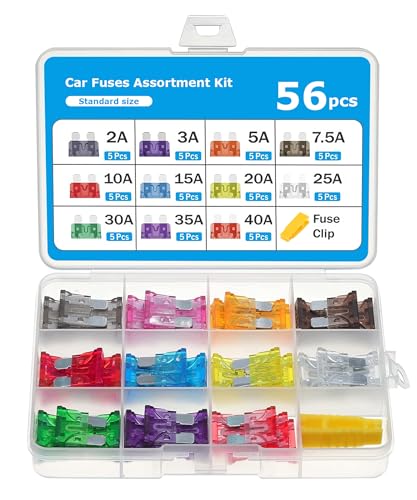 Xibao Fusible Voiture,2A 3A 5A 7.5A 10A 15A 20A 25A 30A 35A 40A Fusible de Sécurité de Voiture,Fusibles Standard pour Auto,Convient aux Voitures,...