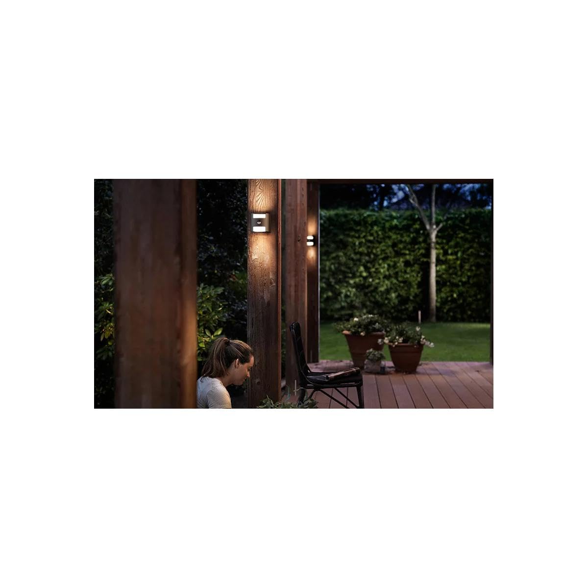 Philips myGarden LED Wandaussenleuchte Grass, 4.5 W, Anthrazit, Grau