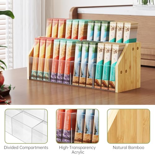 Rangement en acrylique pour sachets pour optimiser l'espace du plan de travail - 4