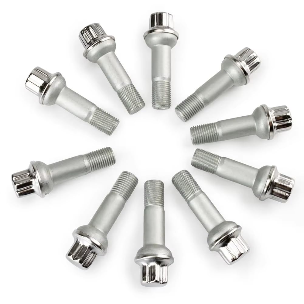 Ruota Bulloni Alette Prigionieri Compatibile Con Benz Per Classe S 2013-2016 Per GLK 2013-2016 Per GL450 2013-2016 Auto Ruota Borchie Hub Per Set Bulloni Ruota Lug Vite(10 PCS)