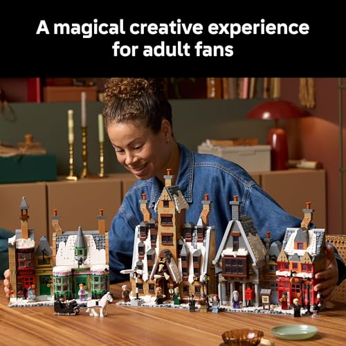 Image of LEGO Harry Potter Hogsmeade Village - Collectors' Edition Building Set for Adults, Ages 18+ - Craft 7 Iconic Buildings - Kit Includes 12 Minifigures - Gift Idea for Birthdays and Fans - 76457