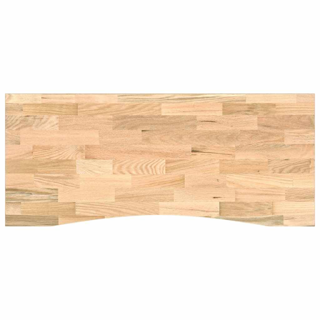 vidaXL Banco de Trabajo Madera Maciza de Roble 140x60x81,5 cm, Mesa de Trabajo, estación de Trabajo, Banco de Trabajo de Metal