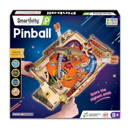 Smartivity DIY Pinball Machine for Kids 8-14 Years Old | Global Award Winning Arcade Game | Build Your Own Pinball I Birthday Gift for Smart Kids | STEM Toy for Boys & Girls