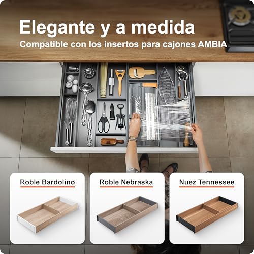 Miniatura 7 de Cortador De Papel De Aluminio Ambia-Line De Blum Zc7c0000 Gris Orión Mate Ancho 187 Mm Altura 61,8 Mm Longitud 409 Mm Film Transparente Papel De Aluminio Para Legrabox
