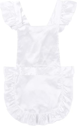 Miniatura 5 de iiniim Uniforme de sirvienta francesa para hombre, crossdressing con volantes, satén, aleteo, lencería para dormir, juego de rol, disfraz