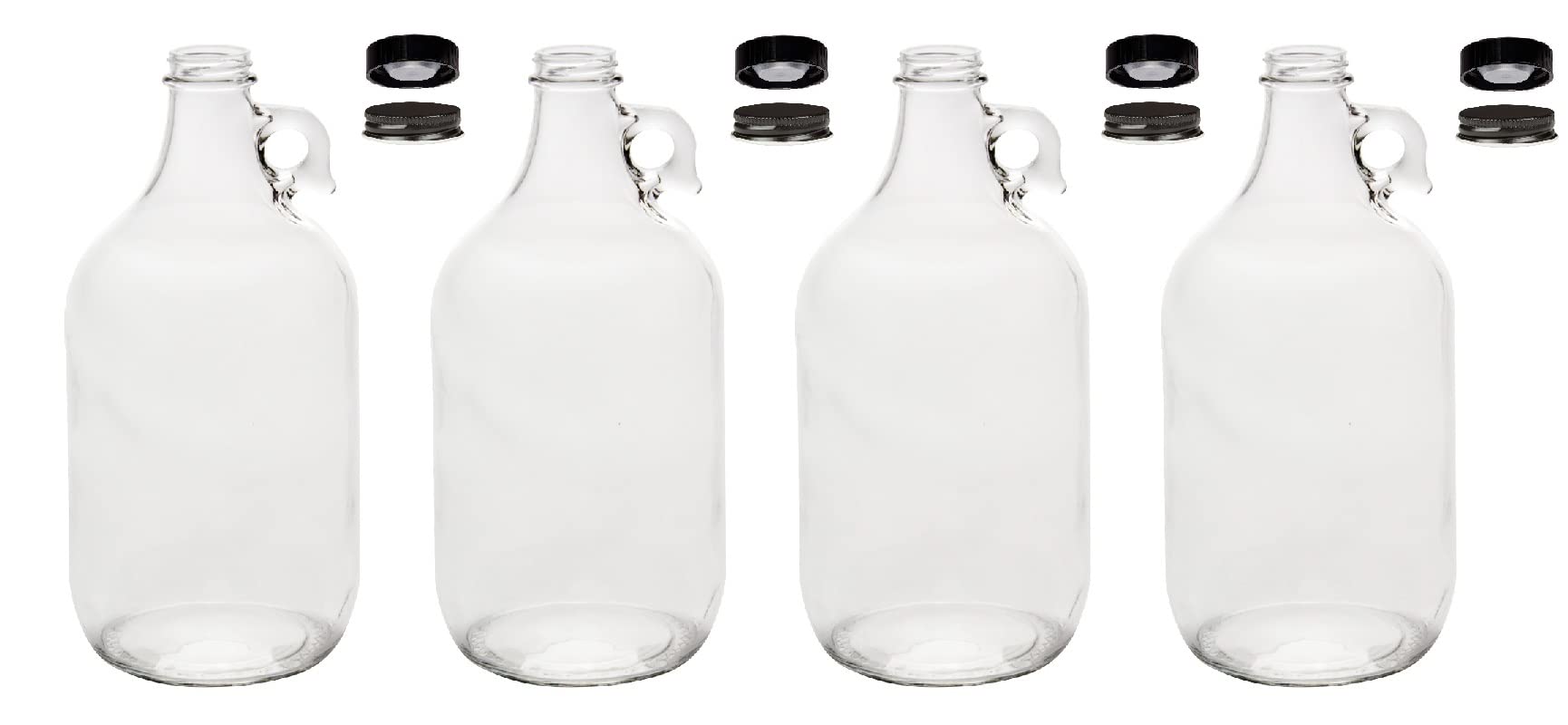 Buy North ain Supply 1/2 Gallon (64 Ounces) Clear Glass Fermenting Jug