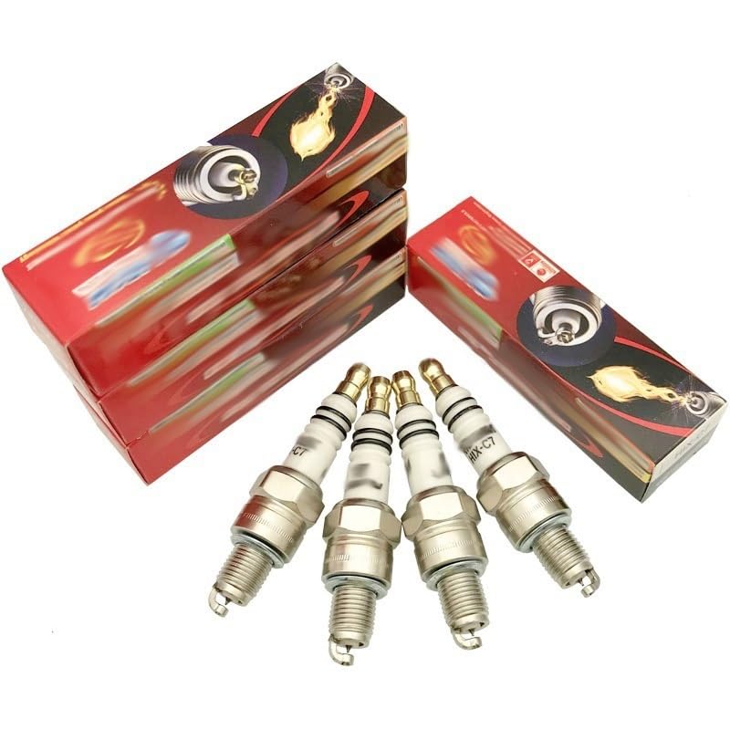 4 unids vórtice iridium bujía hix-c7 / ajuste para U22FSZU Z7G CR7HIX CR7HSA C7HSA CR7HGP IUF20 J4520 IUF22 Bujia CR6HIX CR6HSA IUF20 Bujía de motor