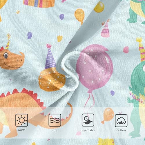 Wusikd Cartoon Dinosaurs Girls' Underwear Cotton Cute Girls Briefs Soft Toddler Underwear 2T3