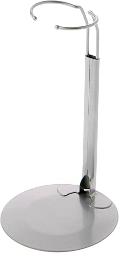 Plymor DSP-70S - Soporte ajustable plateado para muñecas, se adapta a muñecas o figuras de acción de 12, 13, 14, 15, 16 y 17 pulgadas, la cintura es