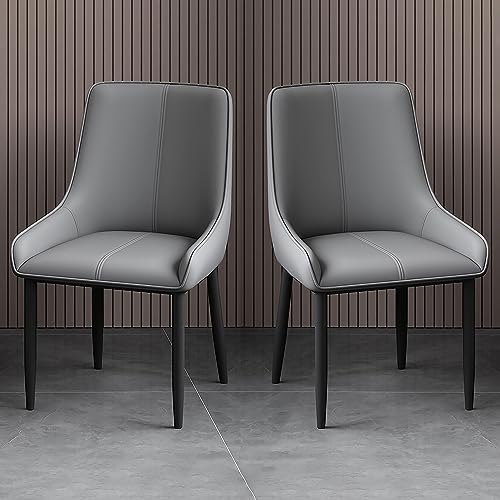 Chaise de cuisine en simili cuir PU lot de 2 assise confortable facile à nettoyer