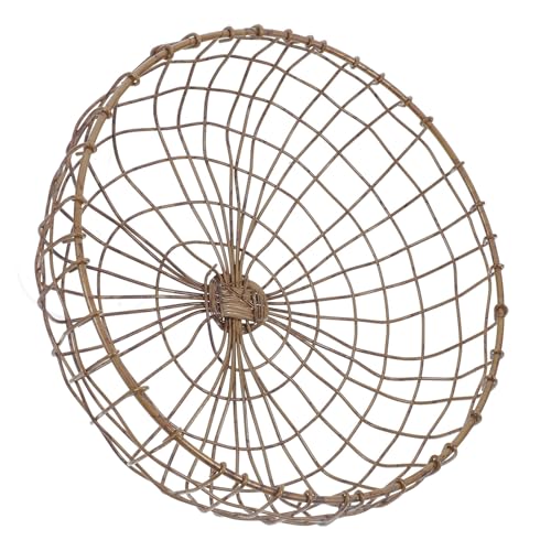 Healeved Cesta de Fruta de Metal Dorada Diseño Único y Espacioso para Almacenamiento Práctico en Cocina y Frutero Decorativo de Hierro