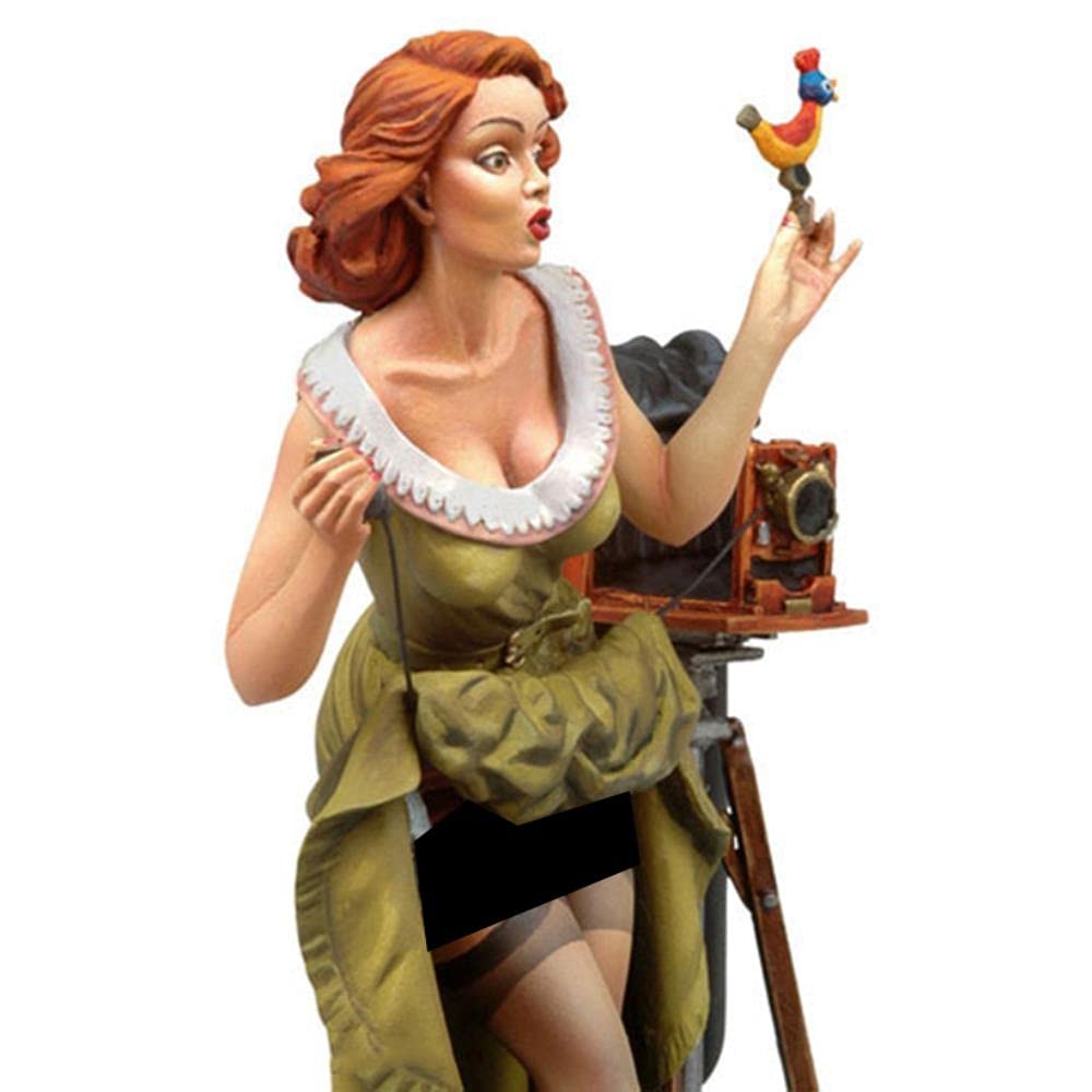 PANGCHENG 1/22 80Mm Mujer Antigua Soporte Figura De Resina Kits De Modelos En Miniatura Sin Ensamblar Sin Pintar