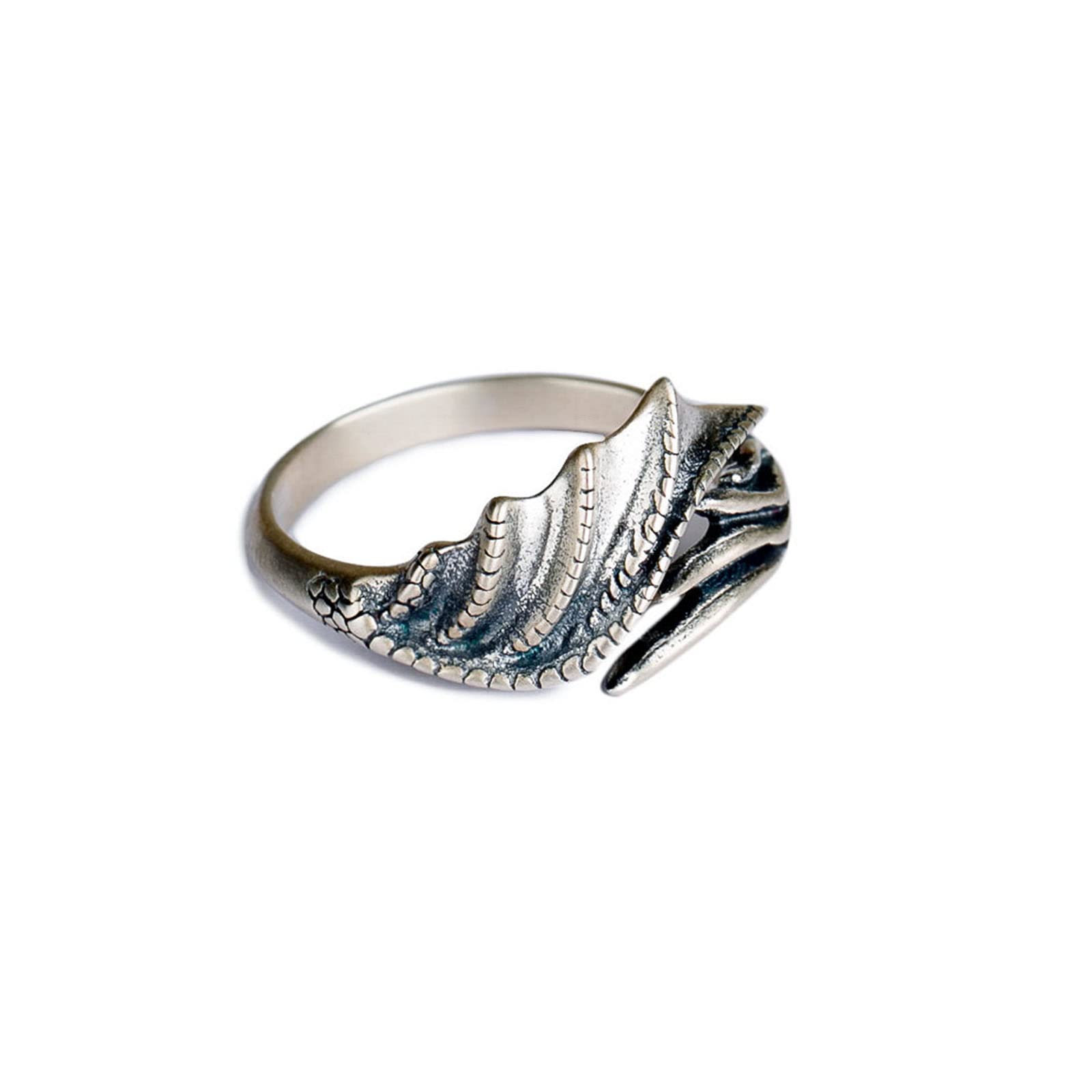 Bague dragon argent S925 style rétro et original pour homme au look affirmé