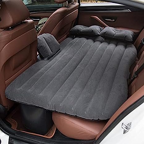 Luhi Inflatable Car Air Mattress Back Seat Bed Thickened Car Camping Air Mattress With Air Pump,Portable Car Travel Mattress,Car Sleeping Mattress Bed For Car Universal Suv - Polyester, Black (B0CD1RGTDL) Amazon Price History, Amazon Price Tracker