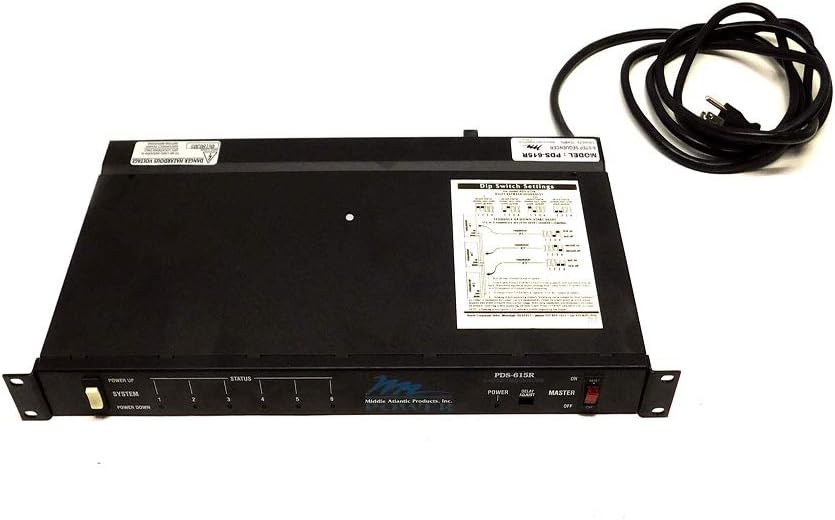 Middle Atlantic PDS-615R 115 Volt Sequencing Rackmount Power Strip