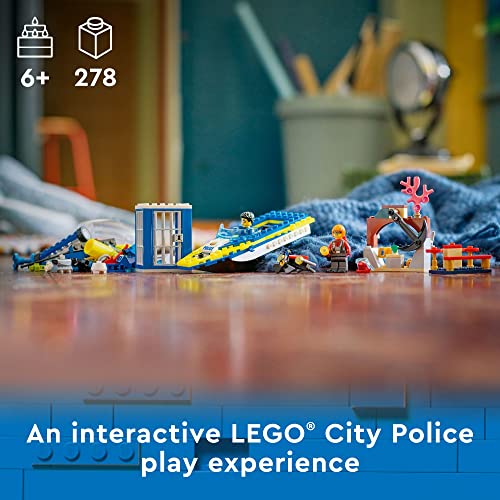 Lego City Water Police Detective Missions 60355 Interactive Digital Building Toy Set For Kids, Boys, And Girls Ages 6+ (278 Pieces) #TOP1