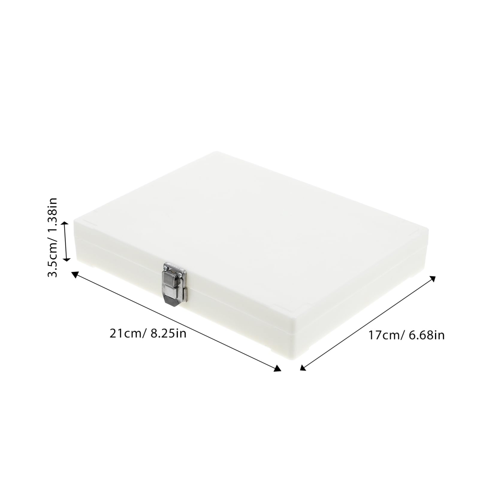 SOLUSTRE 100 Place Microscope Slide Box, Plastic Microscope Slide Box with Latch Lock, Holds up to 100 Slides