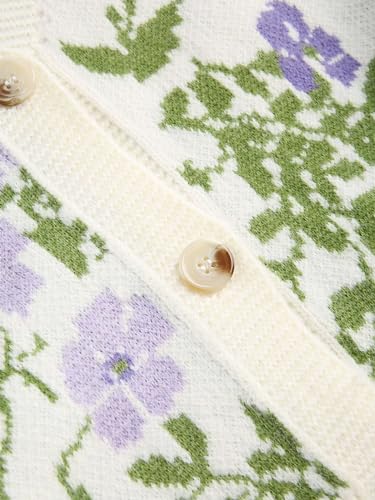 CIDER Tea in The Garden Knit Cardigan: Multicolor, M3