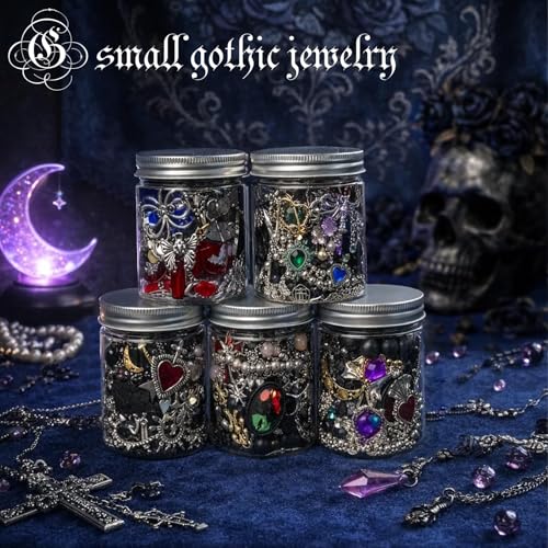 Image of SMUOBT Mystery Jewelry Jar Bundle - Surprise Vintage Jewelry Box for Women,Gift Jewelry Set (Necklace, Earrings, Rings,Kracelet,Keychain) - Unique Birthday Gift for Women