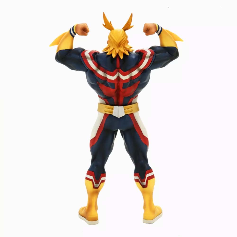 MHA Anime ALL MIGHT Figura de personaje de acción ALL-MIGHT estatua de personaje de acción modelo de anime, figura de acción de anime, adornos de escritorio coleccionables, 28 cm