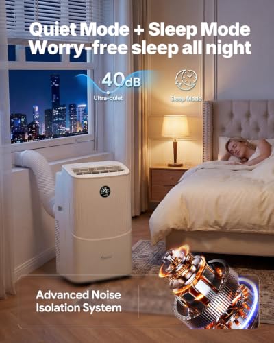 Image of 16000 BTU Portable Air Conditioners, Cools Up To 780 Sq. Ft., 5-In-1 Smart AC Unit With WiFi App, Remote, Fast Cooling, Dehumidifier, Fan, Sleep Mode, 24H Timer And Window Kit,Upgraded Clean White