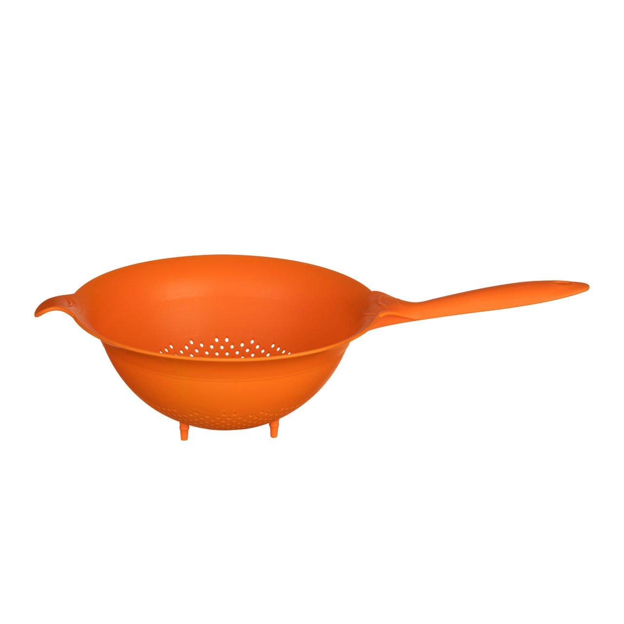 Orsina Plastic Colander with Handle - Orange
