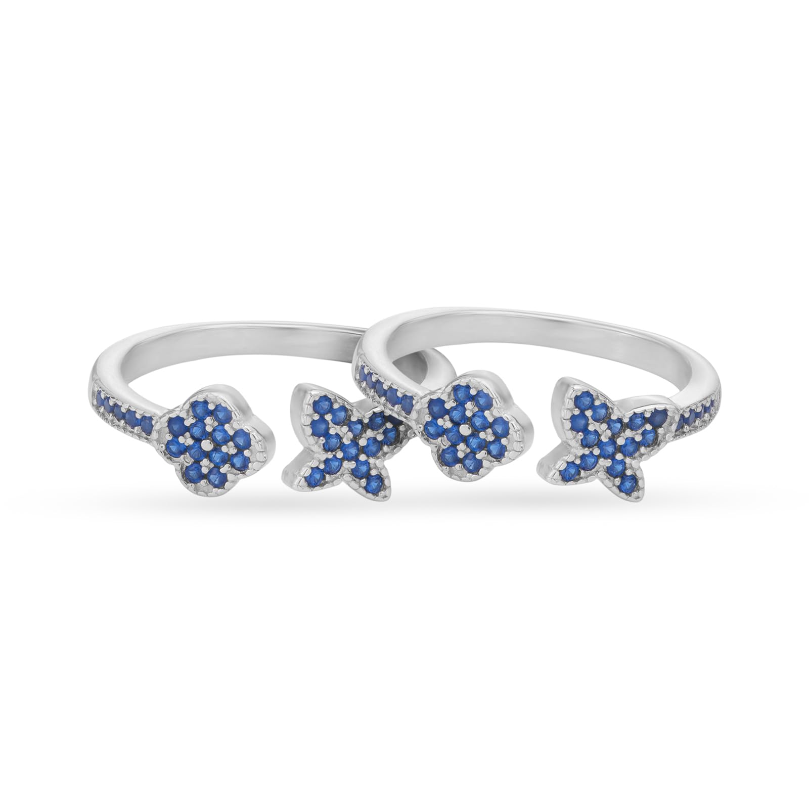 sija the house of jewels SIJA 925 Sterling Silver Floral & Butterfly Stone Toe Ring | Adjustable | Silver Toe Rings for Women | With 925 Stamp | Gifts for Women-picture-14