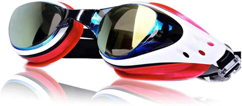 Electroplating Waterproof Anti-Fog high-Definition Height with Degree Myopia Professional Swimming Glasses Men and Women Swimming Goggles Color A