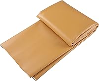 Vista 8 de Picheng Hojas de cuero sintético de vinilo: tela de piel sintética lisa negra impermeable de 54 x 36 pulgadas, tapicería de vinilo suave sintético