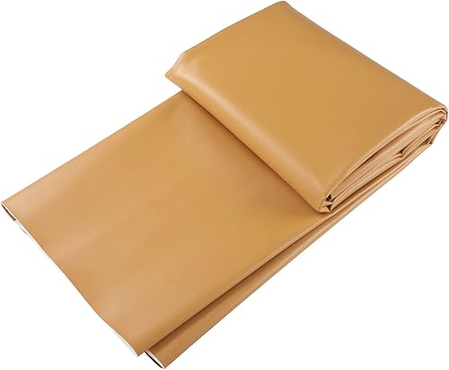 Picheng Hojas de cuero sintético de vinilo tela de piel sintética suave marrón claro, impermeable, 54 x 36 pulgadas, tapicería de vinilo suave para disponible en Yaxa Costa Rica