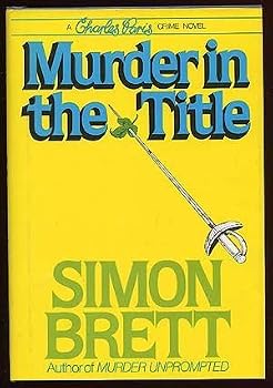 Hardcover Murder in the Title Book