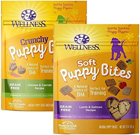 Wellness Puppy Bites Natural Grain Free Puppy Training Treats â€¦ (Variety)