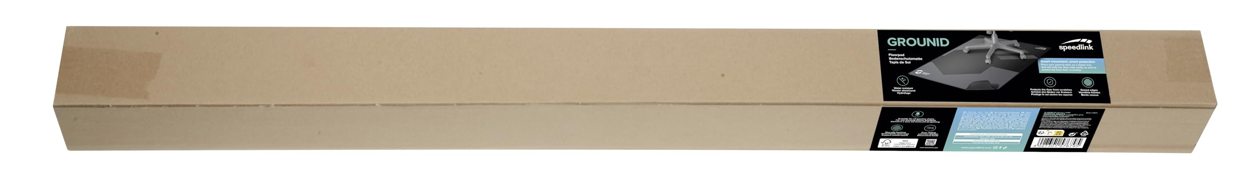 Speedlink GROUNID Tappeto protettivo - per sedie da gioco, 120 x 100 cm, nero