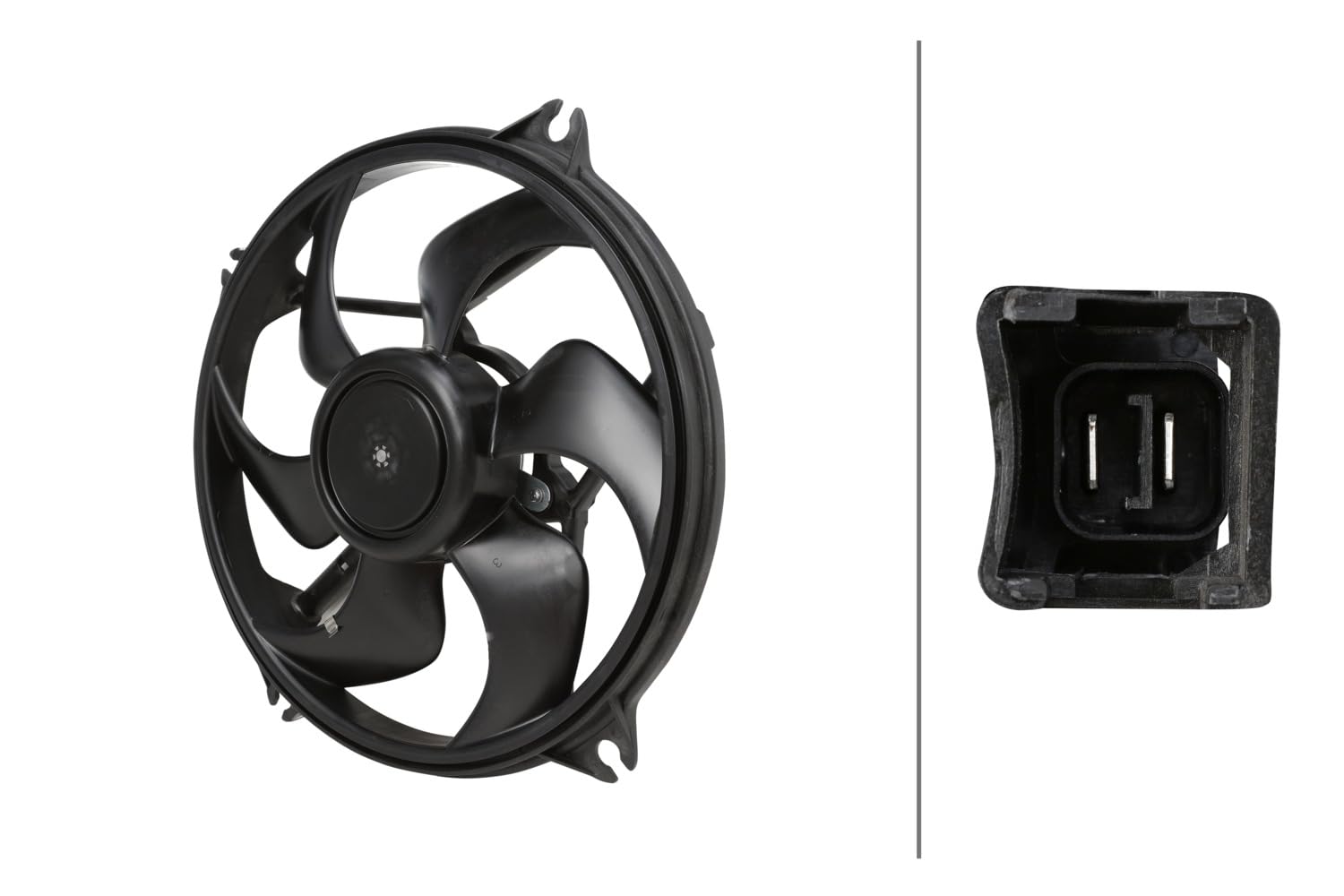 HELLA 8EW 366 420-551 Lüfter, Motorkühlung - 12V - 306W - elektrisch - Ø: 385mm - ohne Kühlerlüfterrahmen (Zarge)-ohne Widerstand